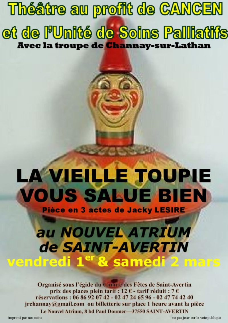 La vieille toupie vous salue bien - Affiche de théatre