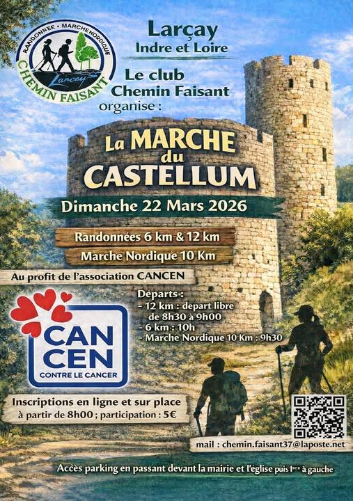 Marche organisée par le club de randonnée Chemin Faisant de Larçay